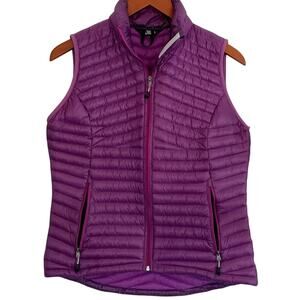 Eastern Mountain Sports Quilted Purple Down Filled Lightweight Vest Size S